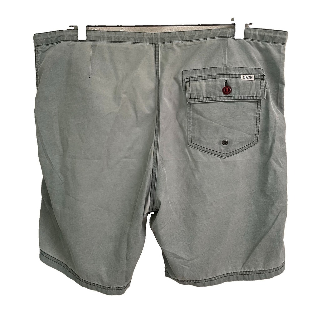Katin '54 Surf Board Hybrid Shorts Mens 36 Snap Button Fly Swim Trunks Fade Blue - Picture 3 of 9